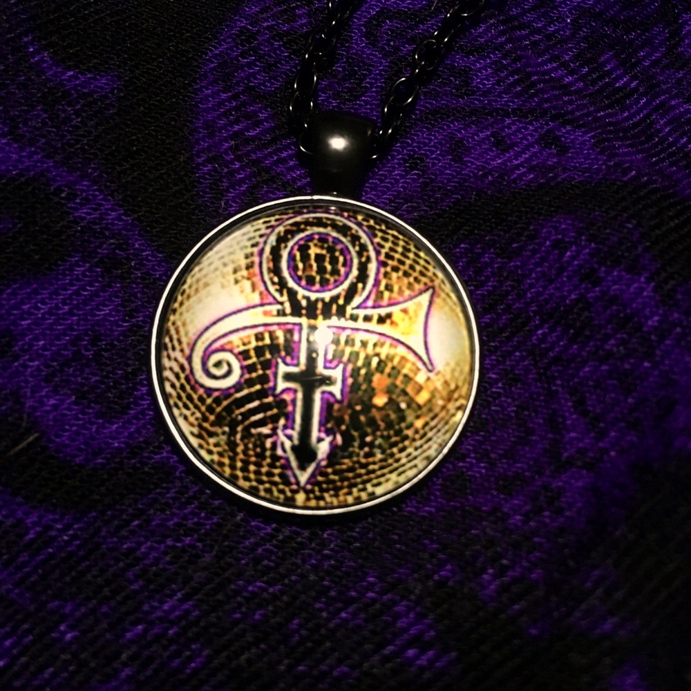 Prince Mirror Disco Ball Necklace